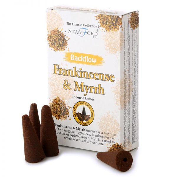 Frankincense & Myrrh Stamford backflow incense cones