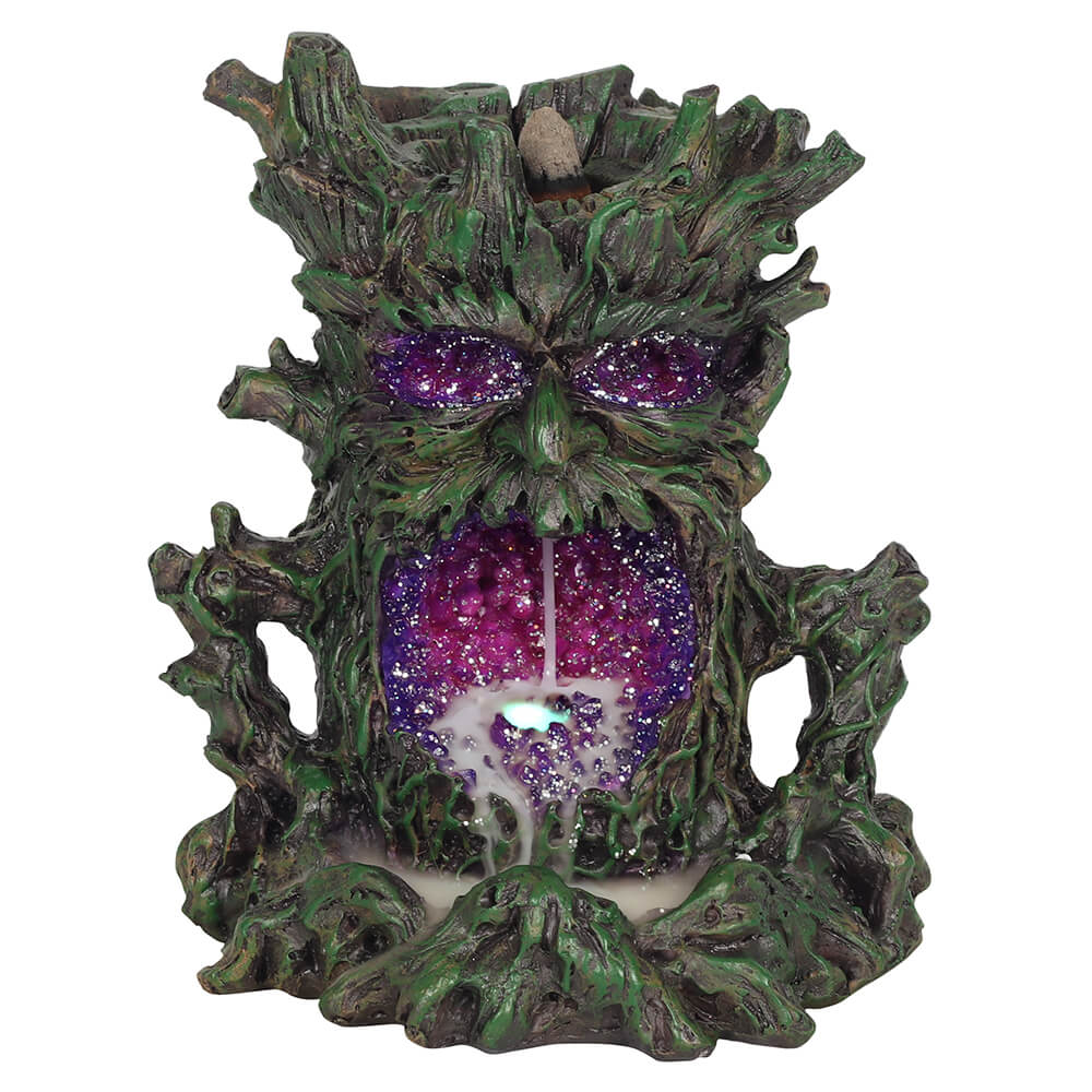 Dark Tree Man Backflow Incense Burner with Light With Cone