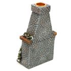 Christmas Fireplace Backflow Incense Burner Back